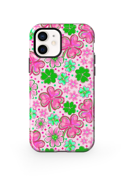 Pink Four-Leaf Frenzy Phone Case