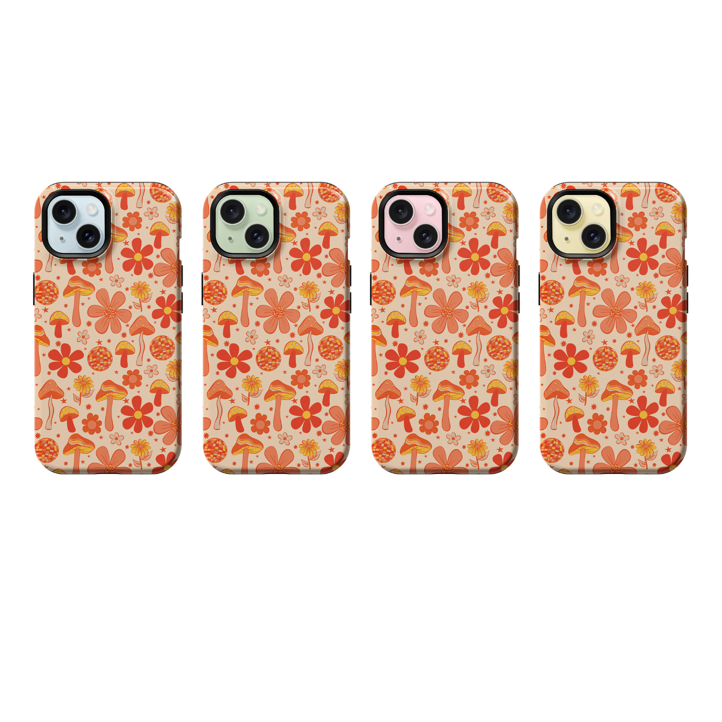 Orange Fungi Fantasia Phone Case