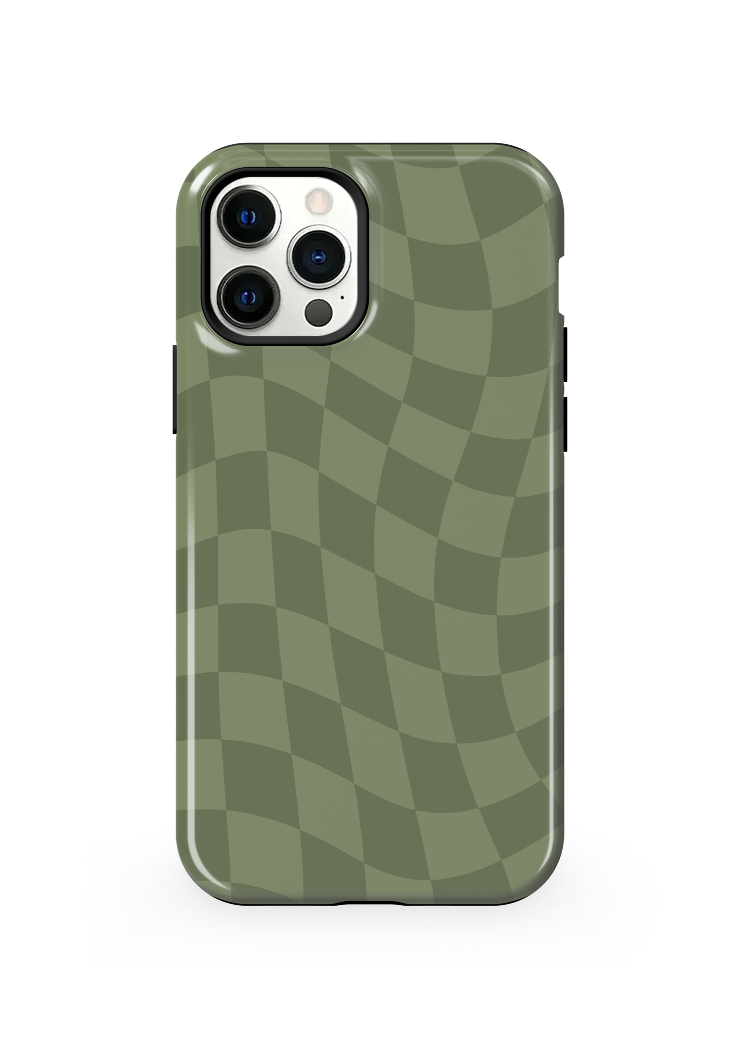 Moss Wavy Checkers Phone Case