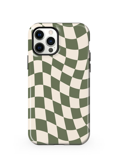 Moss Wavy Checkers II Phone Case