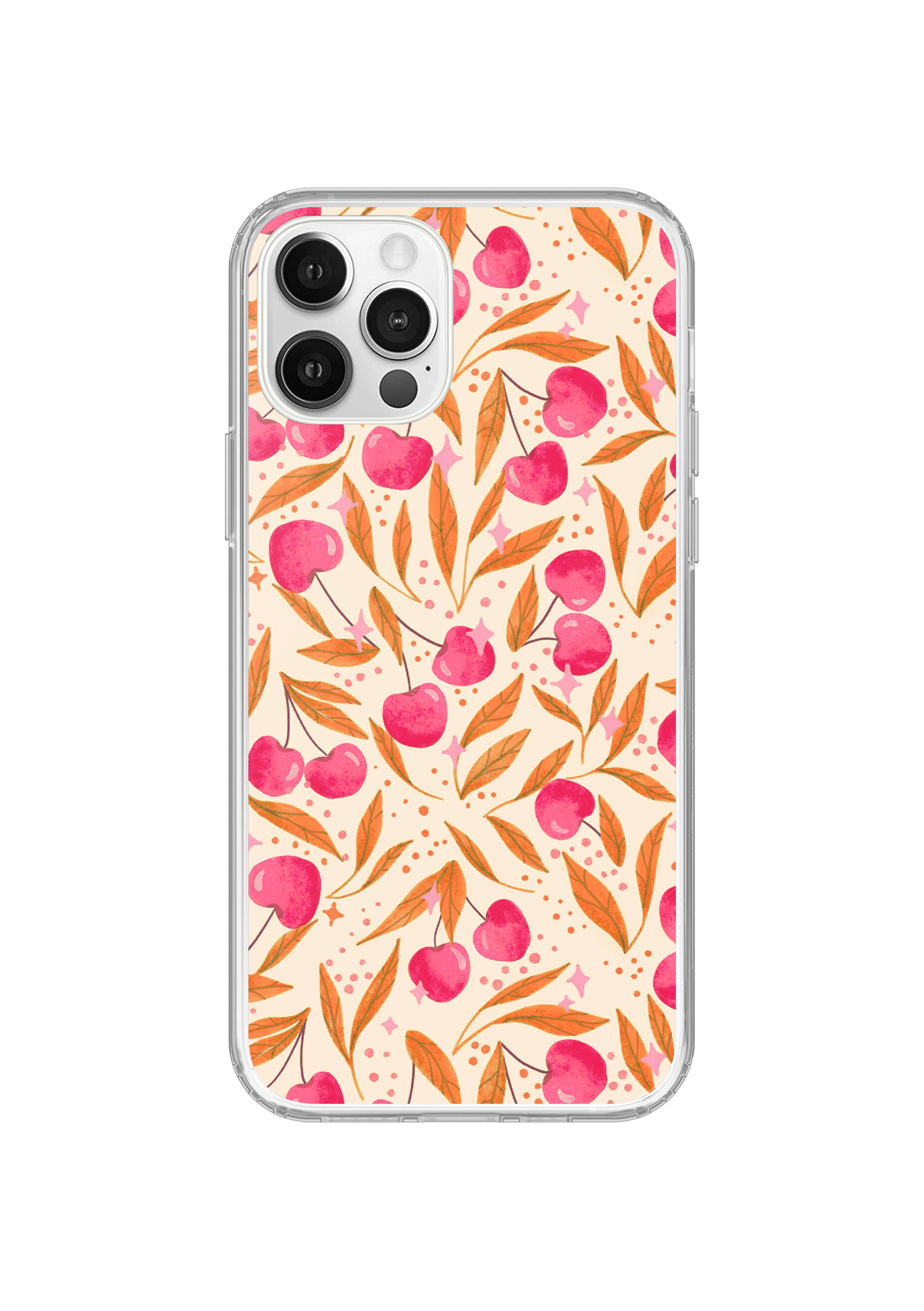 Persimmon Cherry Charm Clear Case Insert