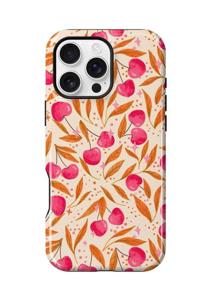 Persimmon Cherry Charm Phone Case