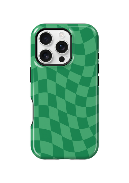 Emerald City Wavy Checkers Phone Case