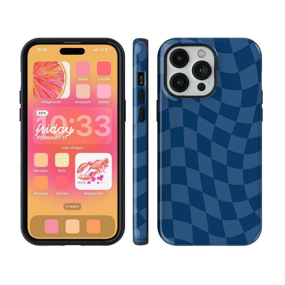 Night Watch Wavy Checkers Phone Case