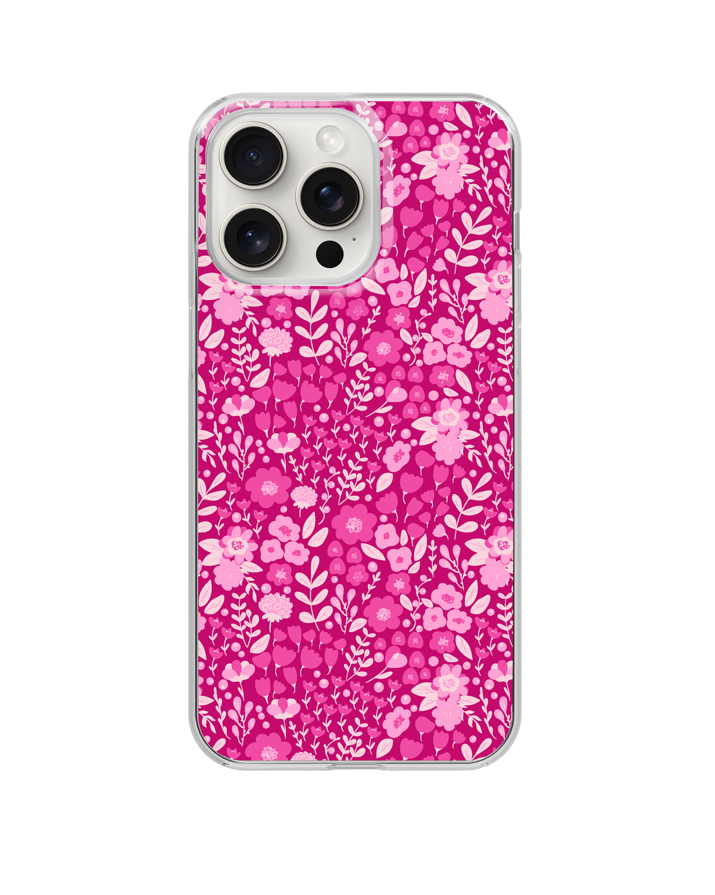 Berry Blossoms (Dark) Clear Case Insert