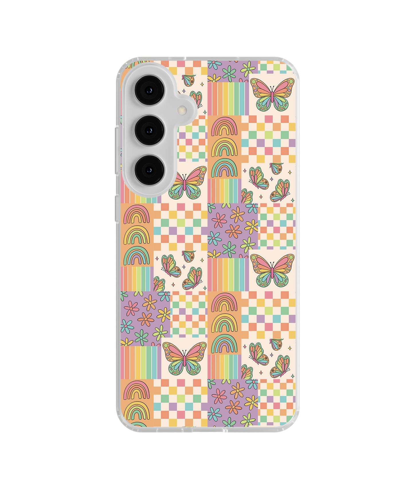 Rainbow Butterflies Clear Case Insert