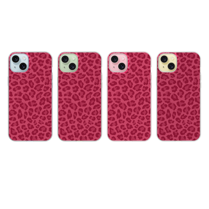 Black Cherry Leopard Clear Case Insert