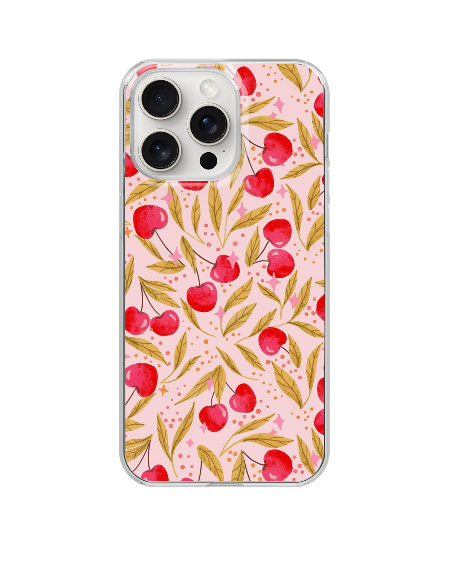 Classic Cherry Charm Clear Case Insert