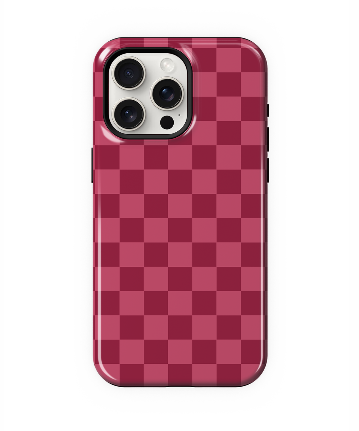 Black Cherry Checkers Phone Case