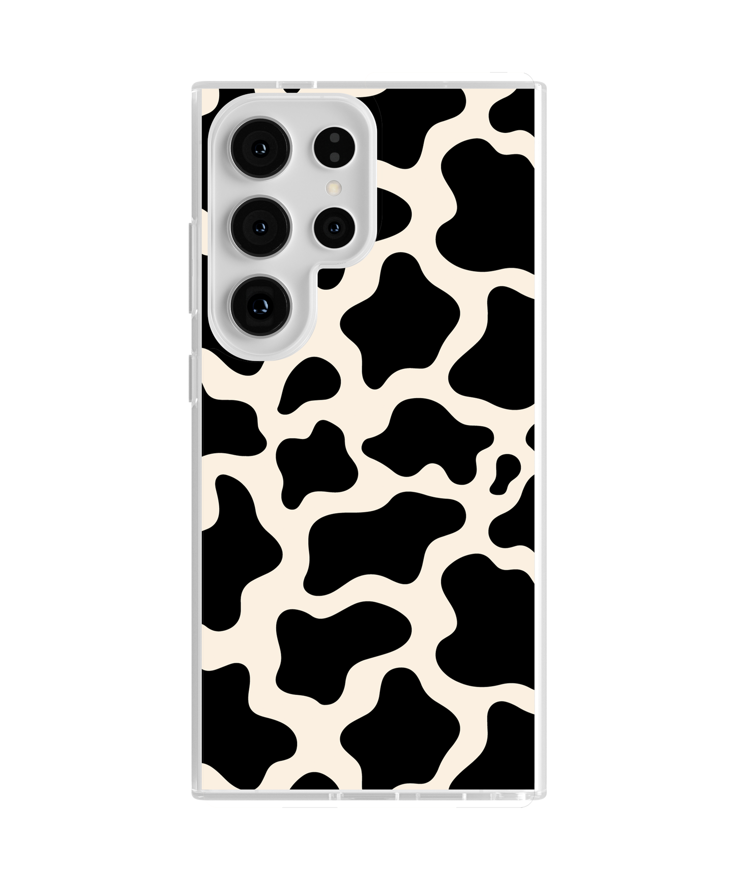 Onyx Cow Print Clear Case Insert