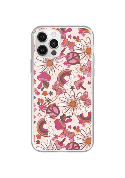 Cream Flower Child Clear Case Insert