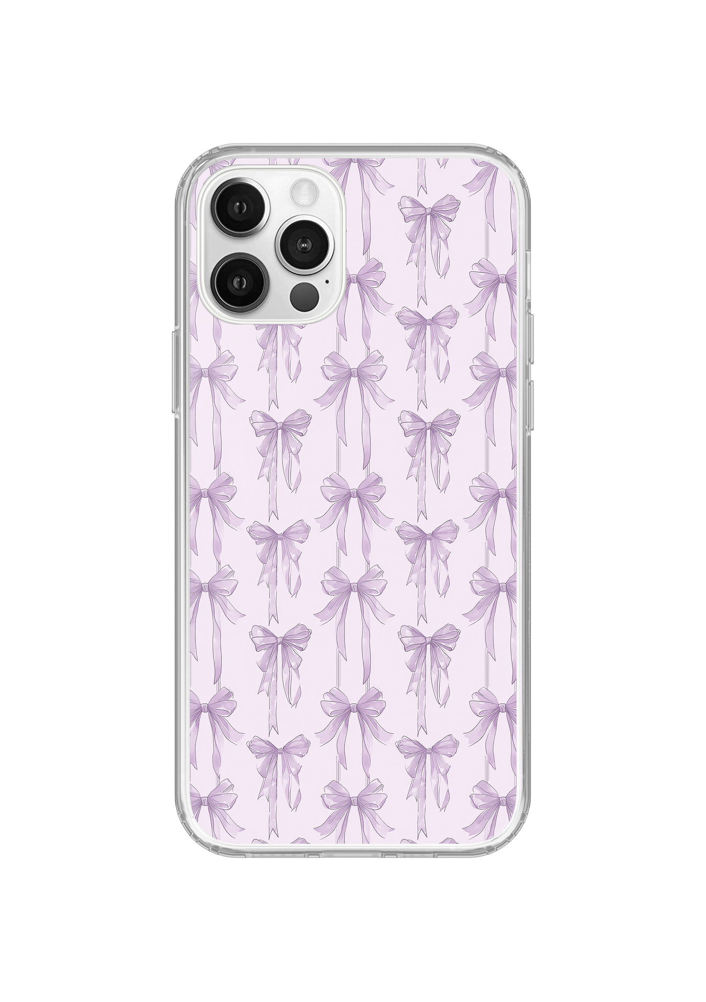 Lilac Blushing Bows Clear Case Insert