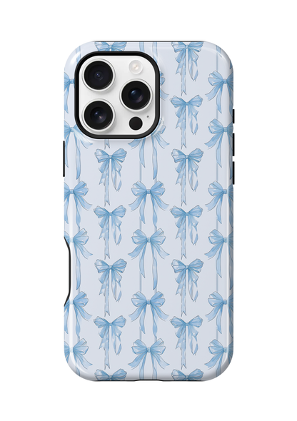 Blue Blushing Bows Phone Case