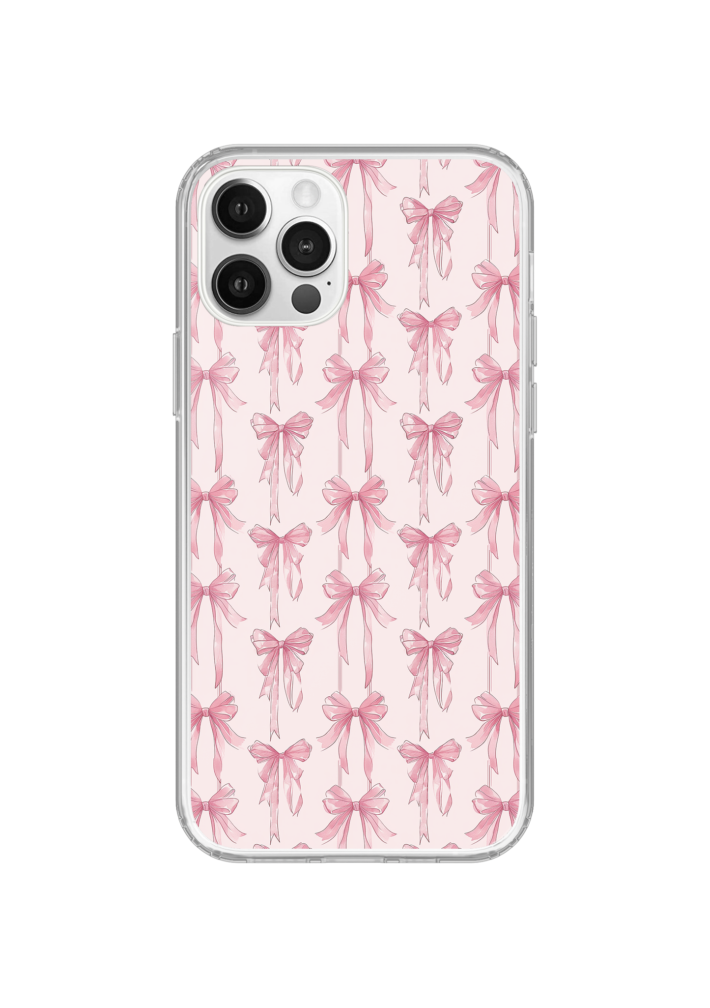 Pink Blushing Bows Clear Case Insert