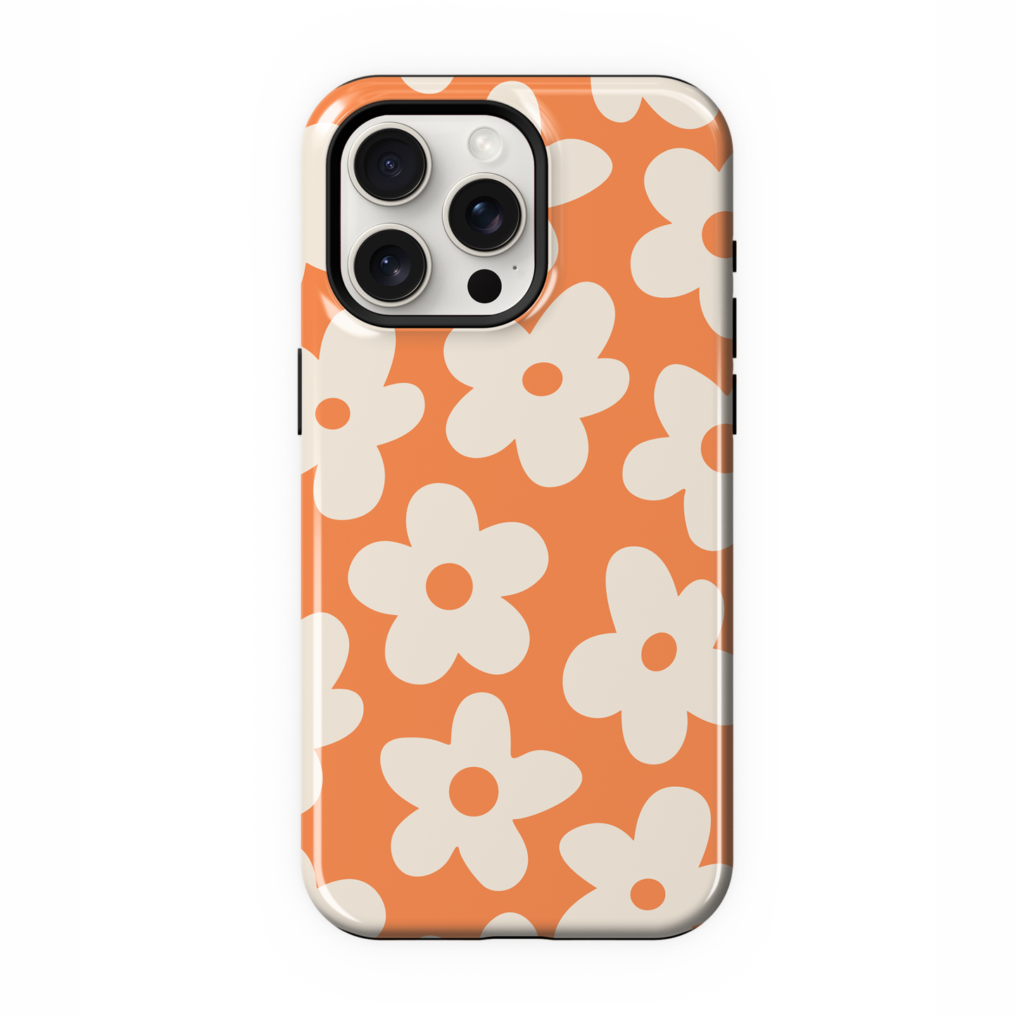 Tangerine Big Blooms Phone Case