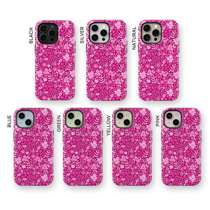 Berry Blossoms (Dark) iPhone Case