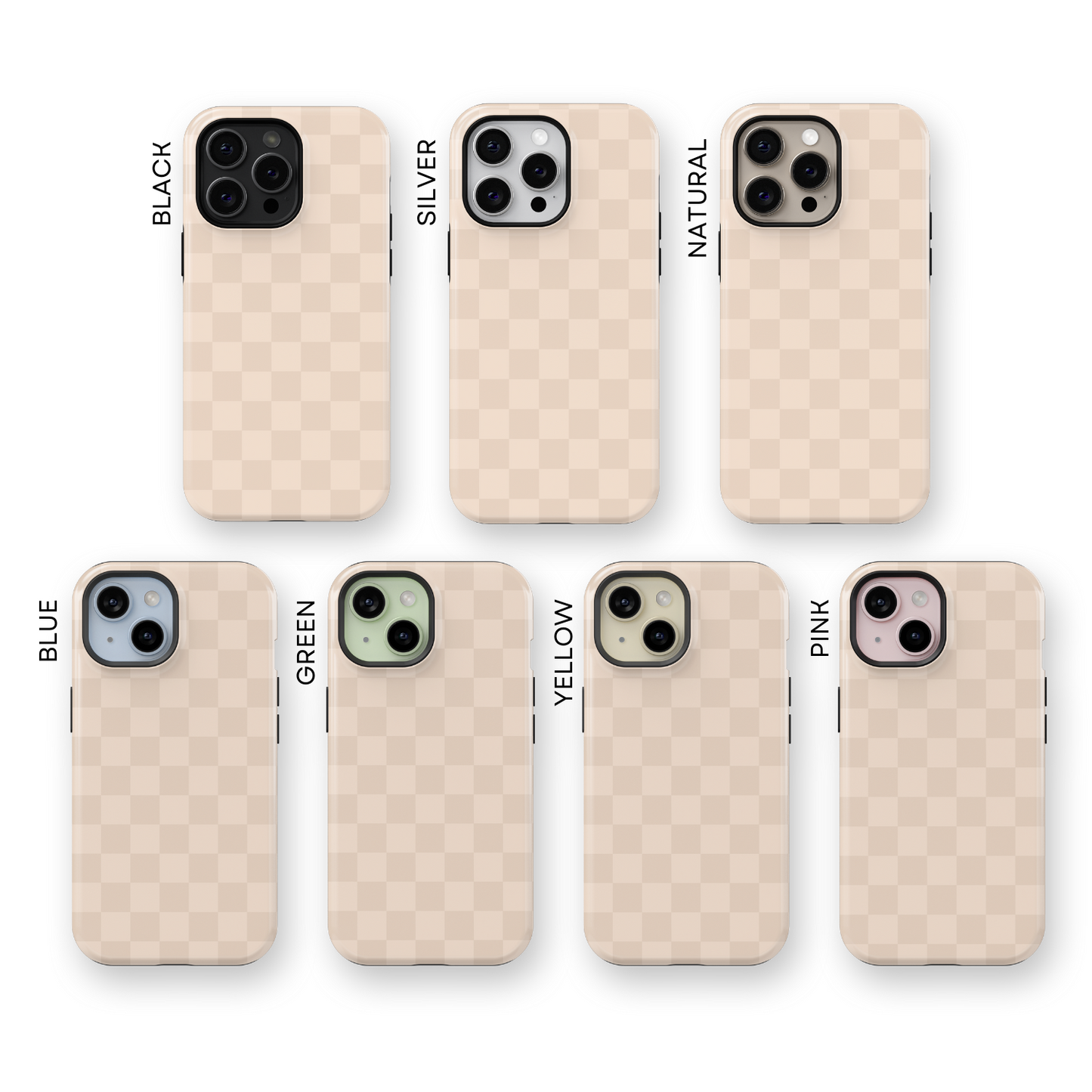 Almond Checkers iPhone Case