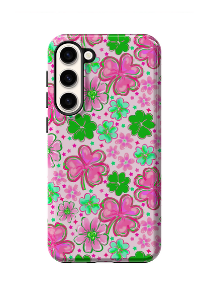 Pink Four-Leaf Frenzy Phone Case