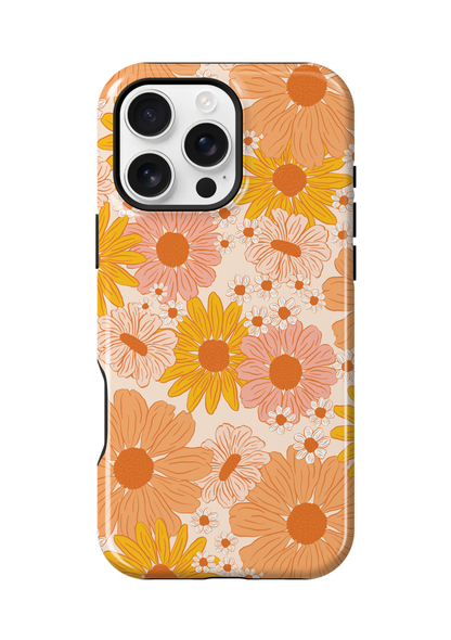 Orange Summer Blooms Phone Case