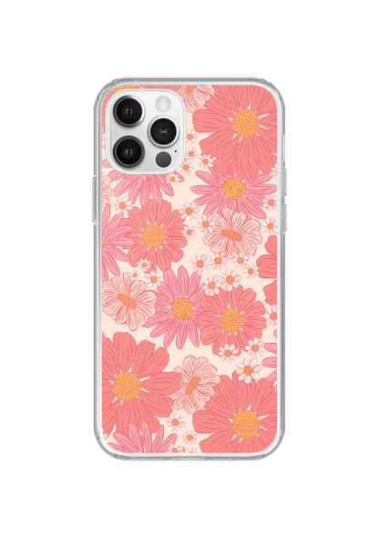 Pink Summer Blooms Clear Case Insert