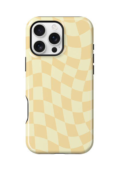 Banana Whispers Wavy Checkers Phone Case