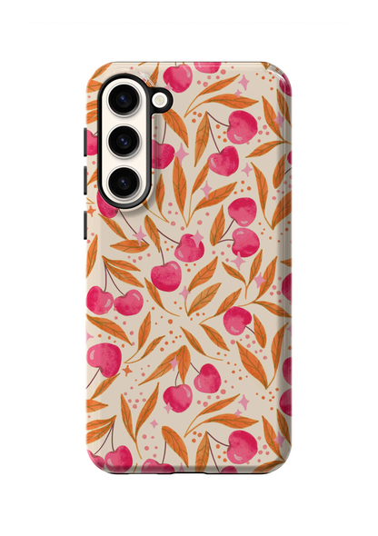 Persimmon Cherry Charm Phone Case