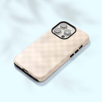 Almond Checkers iPhone Case