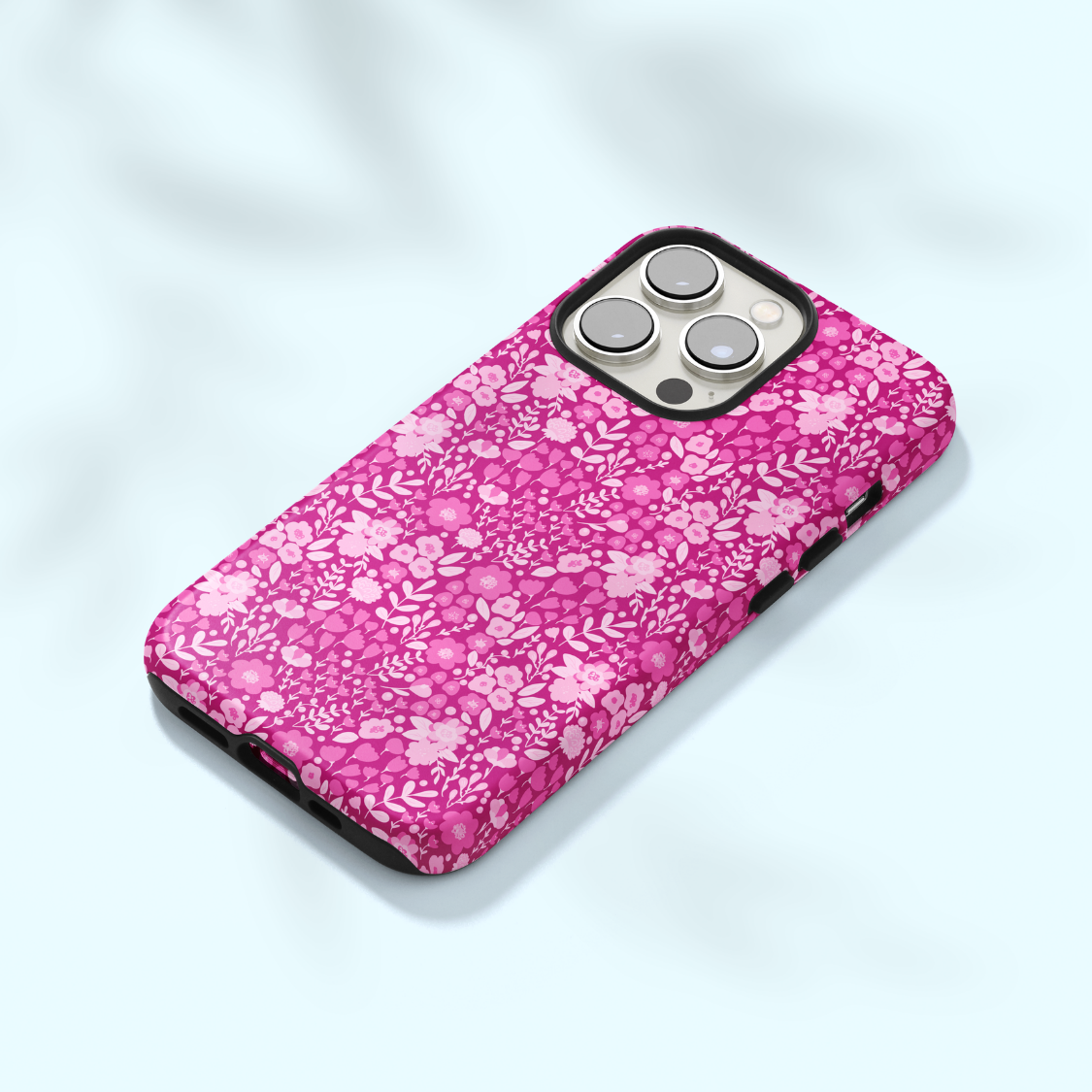 Berry Blossoms (Dark) iPhone Case