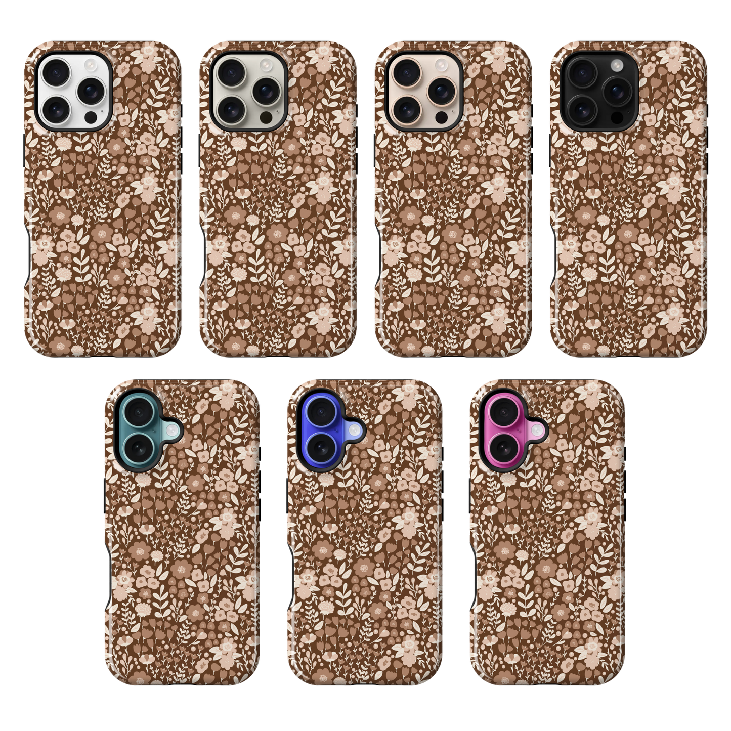 Cocoa Petals (Dark) Phone Case