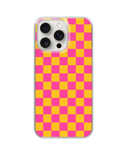 Pink Lemonade Checkers Clear Case Insert