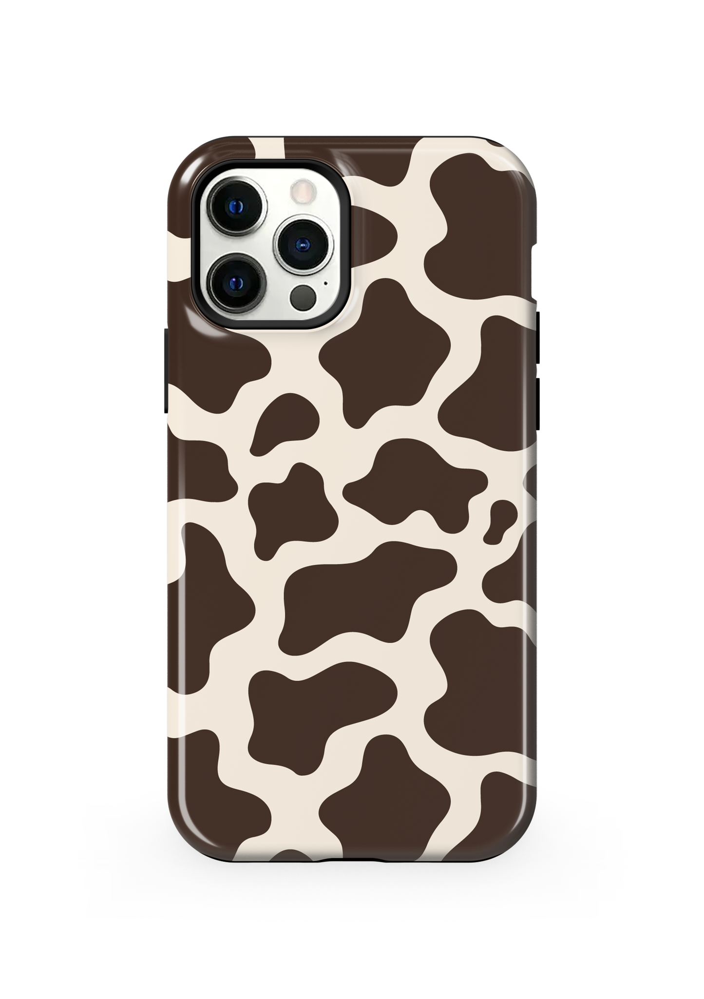 Espresso Cow Print Phone Case