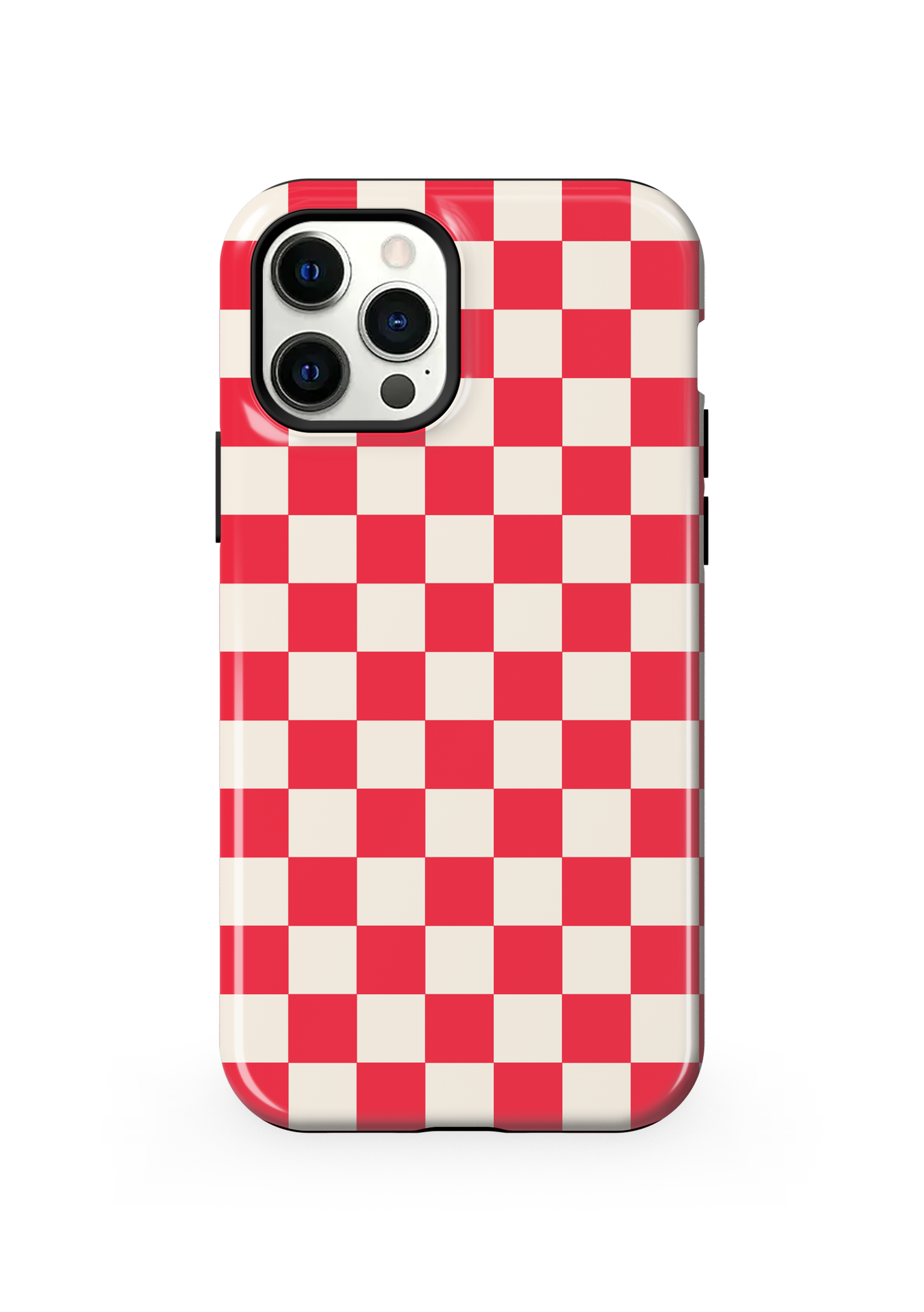 Vermillion Checkers II Phone Case