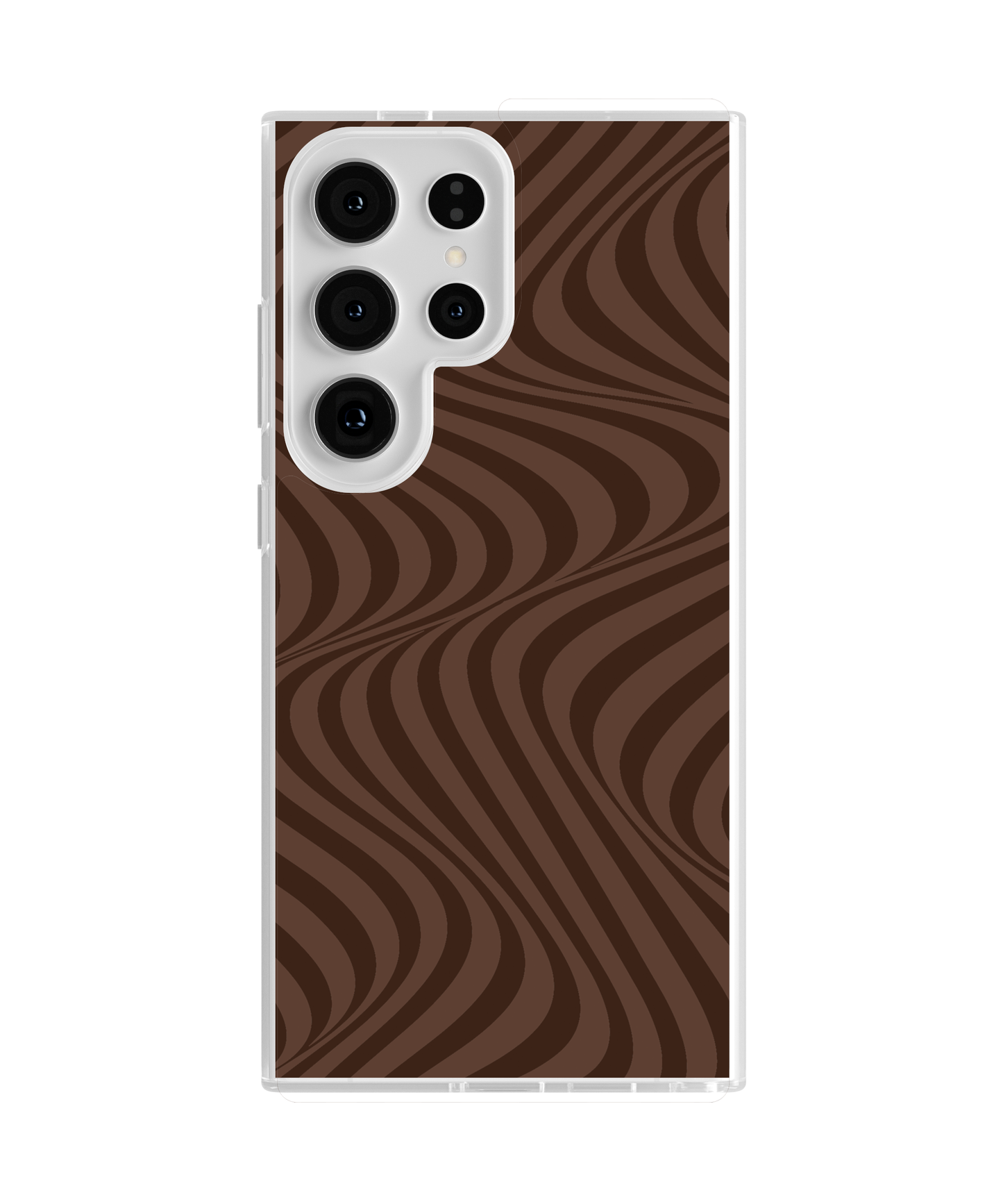 Espresso Swirls Clear Case Insert