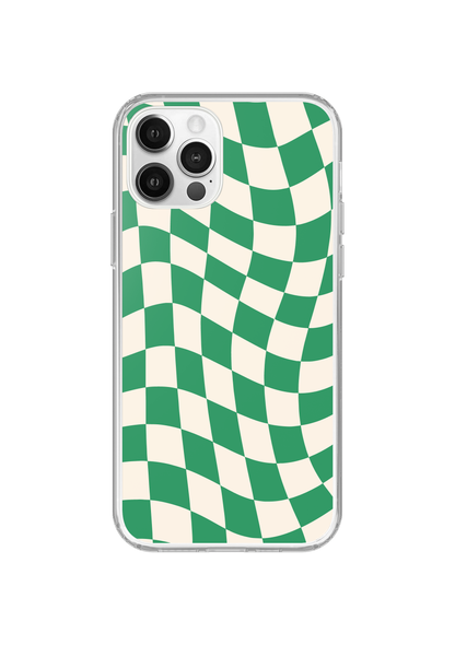 Emerald City Wavy Checkers II Clear Case Insert