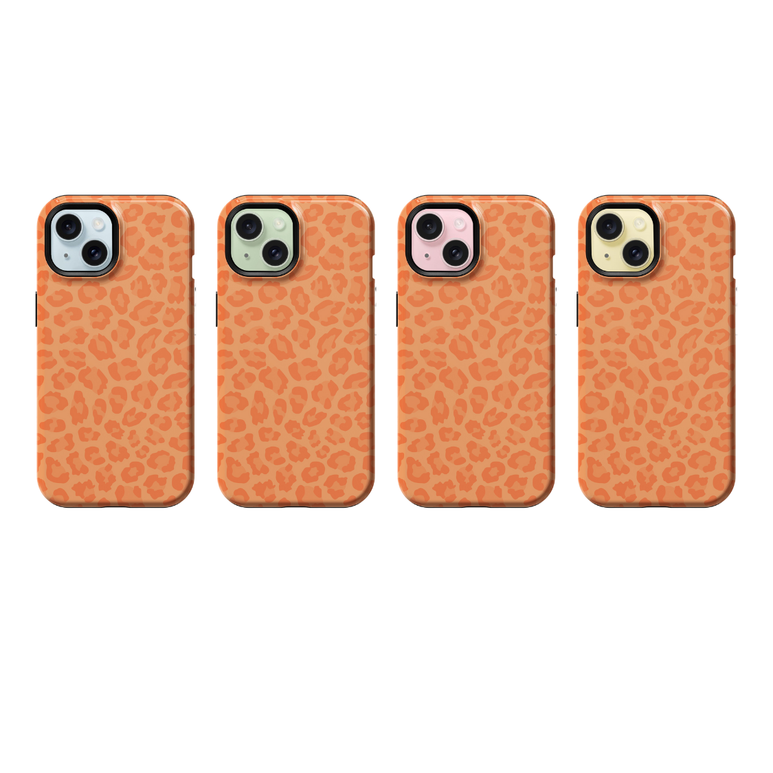 Tangerine Leopard Phone Case