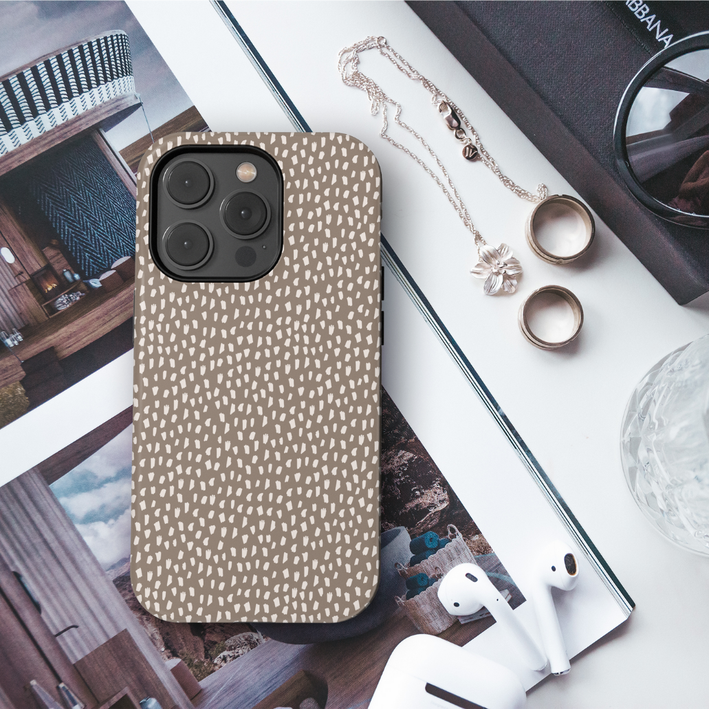 Chestnut Speckles iPhone Case