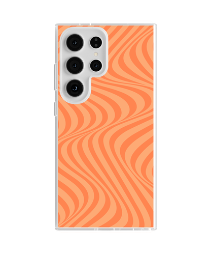 Tangerine Swirls Clear Case Insert