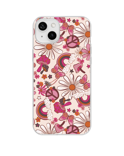 Cream Flower Child Clear Case Insert