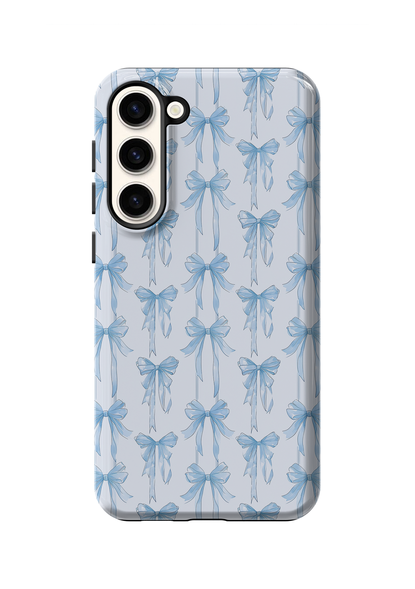 Blue Blushing Bows Phone Case