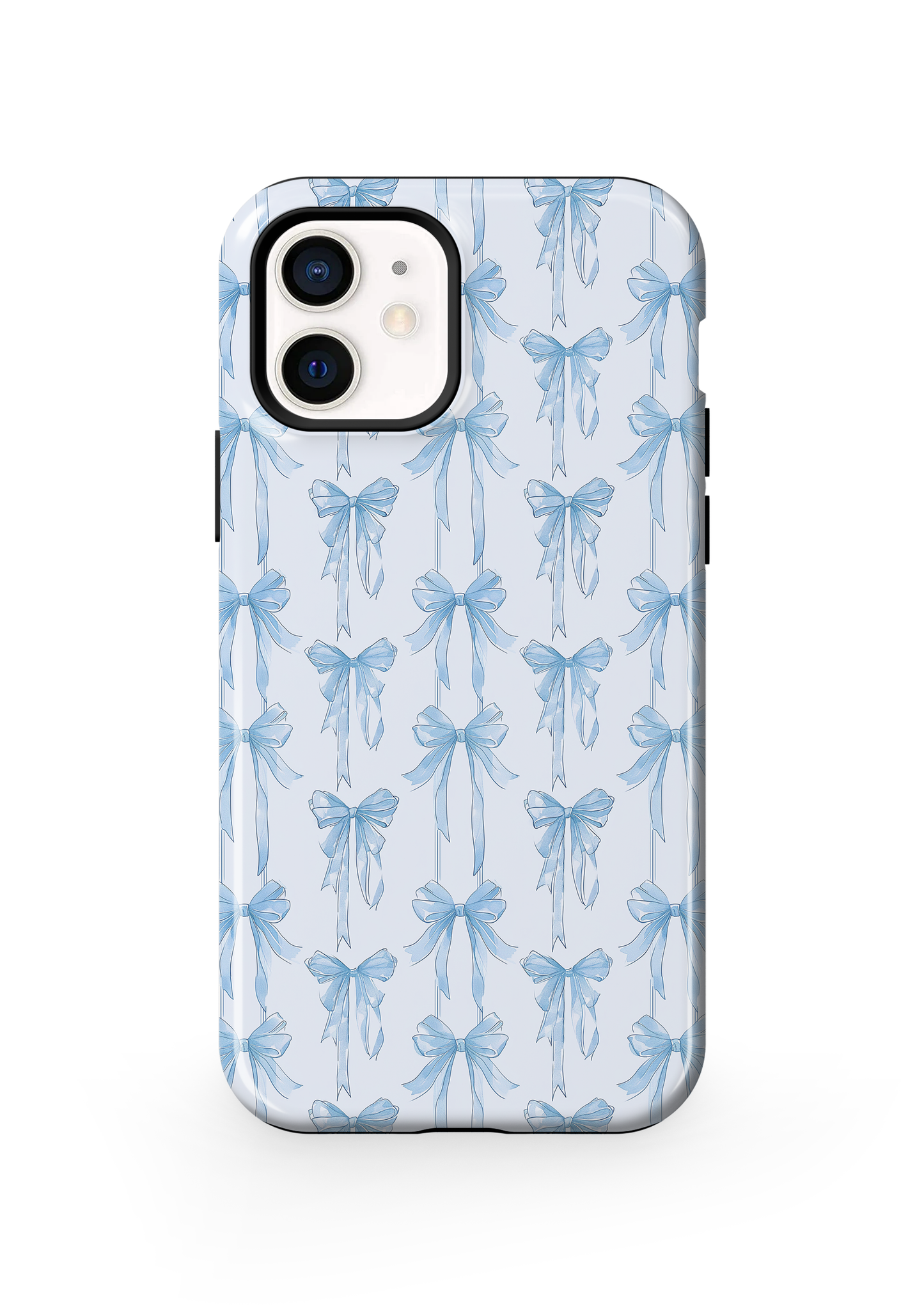 Blue Blushing Bows Phone Case