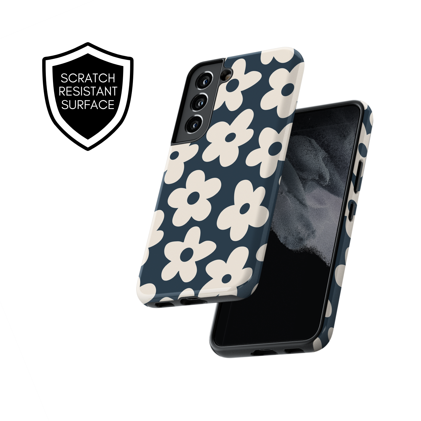 Midnight Big Blooms Galaxy Case