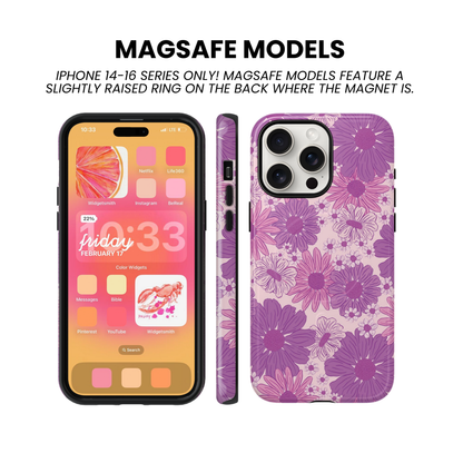 Purple Summer Blooms Phone Case