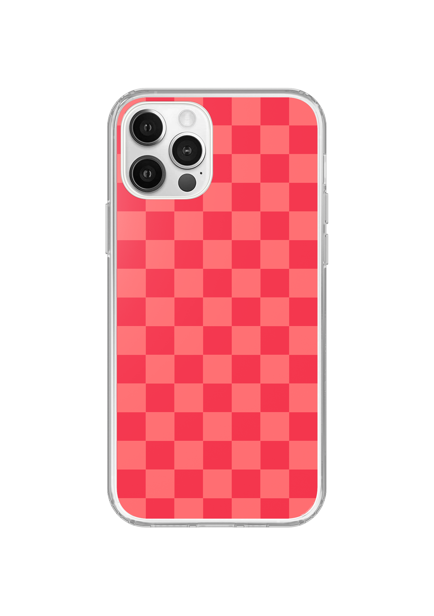 Vermillion Checkers Clear Case Insert