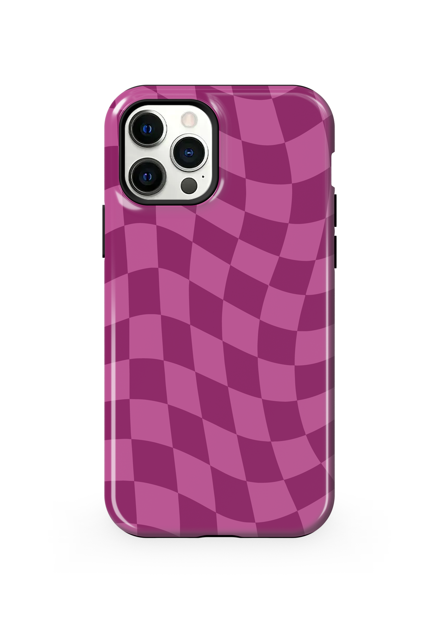 Velvet Wavy Checkers Phone Case