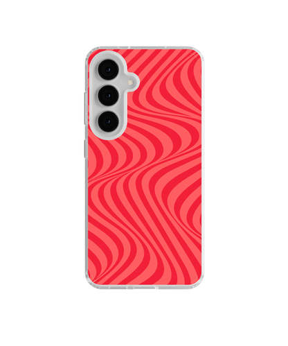 Vermillion Swirls Clear Case Insert