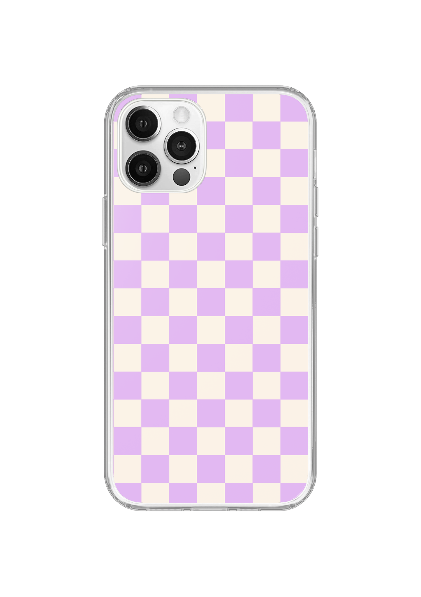 Lilac Checkers II Clear Case Insert