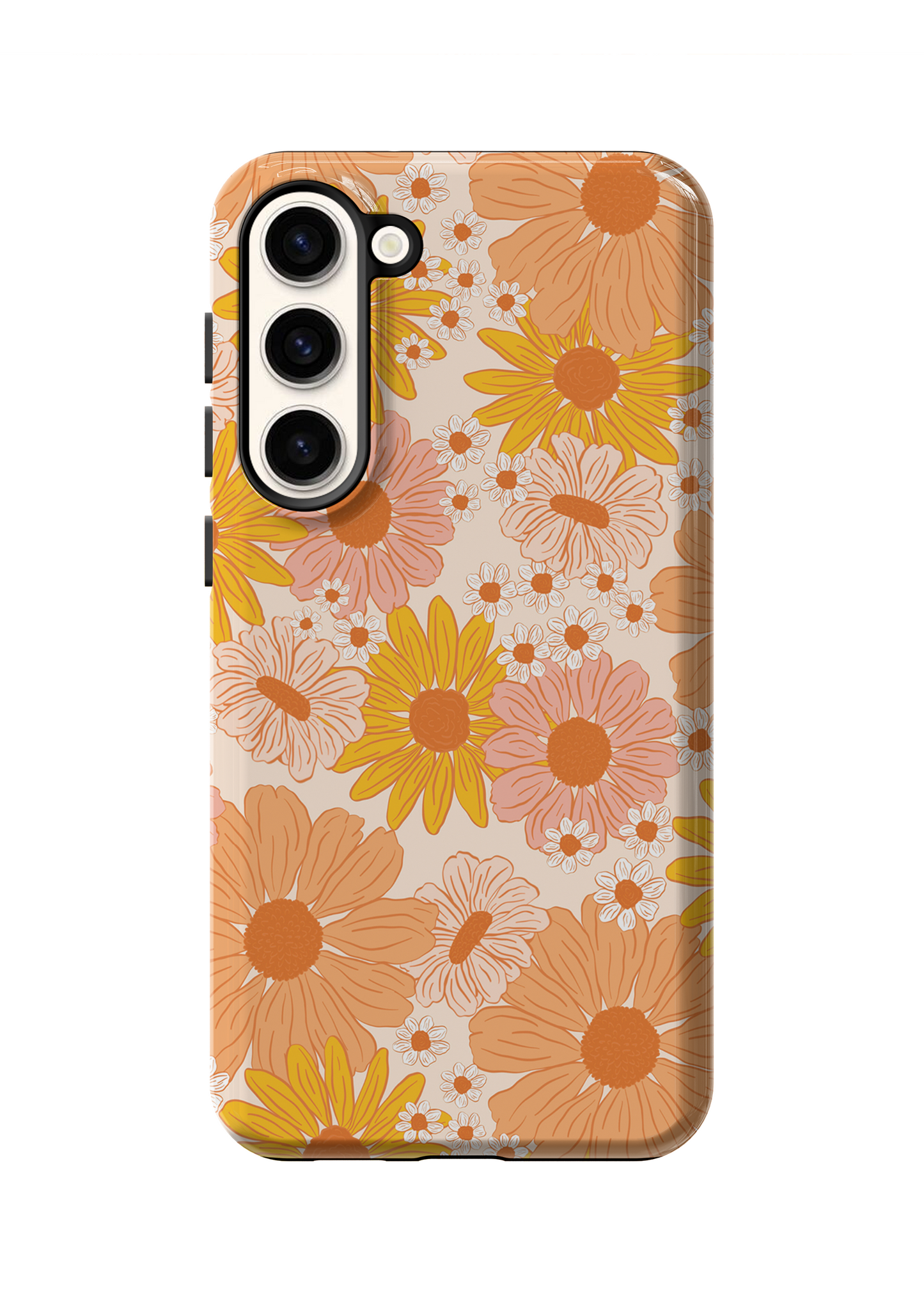 Orange Summer Blooms Phone Case