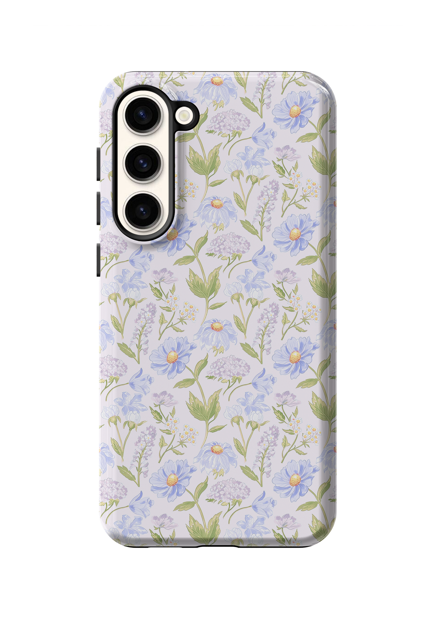 Powder Blue Heirloom Blooms Phone Case