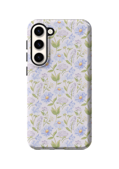 Powder Blue Heirloom Blooms Phone Case