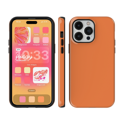 Tangerine Solids Phone Case